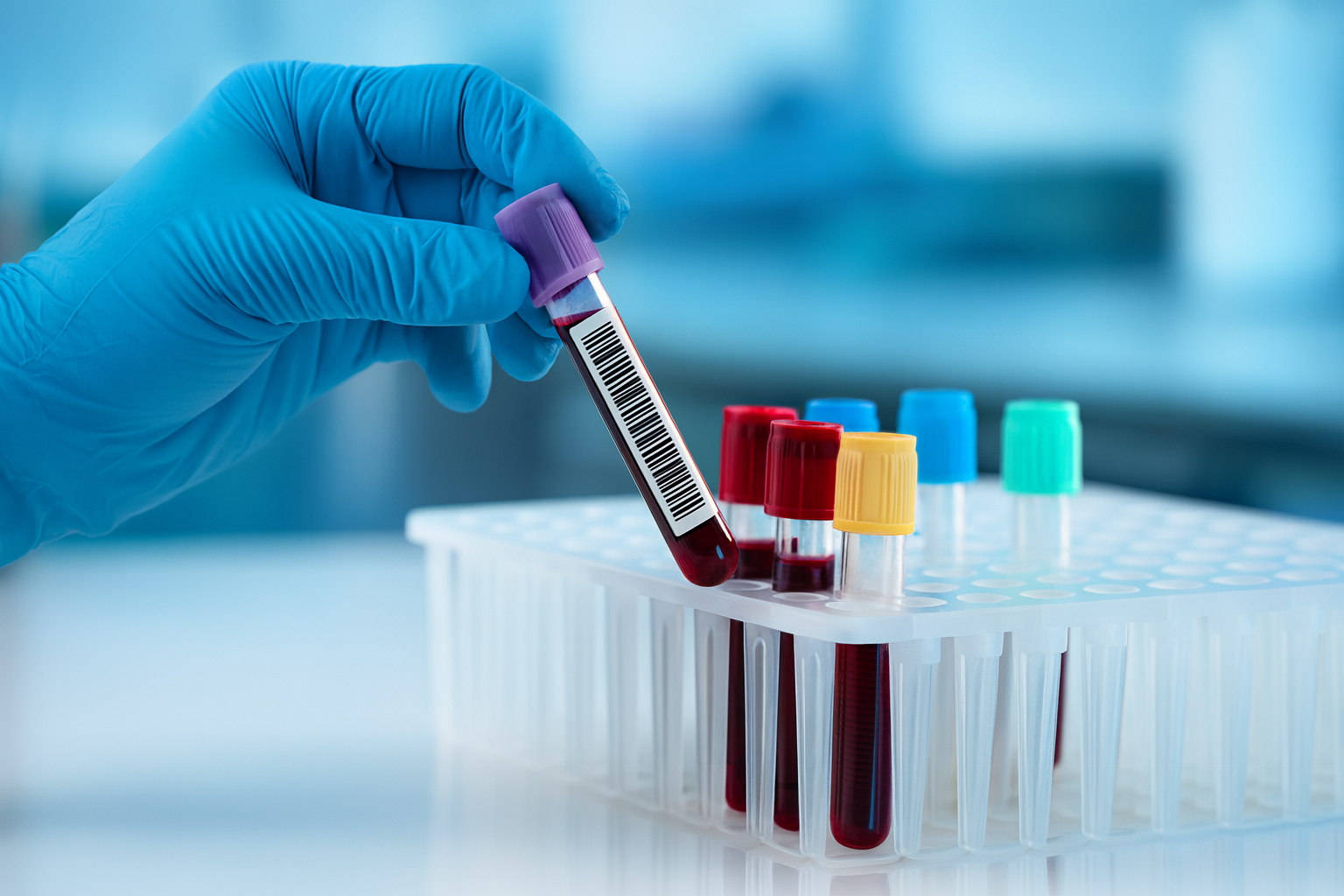 Phlebotomist offering home sample collection